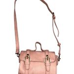 Anthropologie Aidy Pink Faux Leather Barrel Bag Photo 2