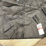 OAT New York BRAND NEW coated faux leather jacket SIZE X SMALL Black Photo 1