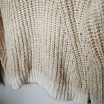 A New Day Sweater Crewneck Tan Cream Knit Neutral Casual Comfy Photo 3