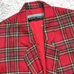 Ellen Tracy Vintage  Blazer Suit Jacket Holiday Plaid Wool Cashmere 4 6 Photo 3