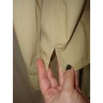 New Womens Gap Camp Shirt L XL 100% Cotton Button Down Beige Khaki LS Pockets Tan Size L Photo 4