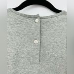 Something Navy 🆕 NWT  Bodysuit Grey Light Heather Top Sleeveless Button Back XL Photo 12