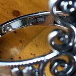 Natural White Buffalo Sterling Silver Feather Ring Size 8 Photo 5