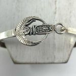 Sterling Silver Egyptian vintage hook clasp bangle Photo 0