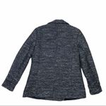 Spiegel Vintage  Black Silver Metallic 3 Button Double Breasted Peacoat Size 10 Photo 1