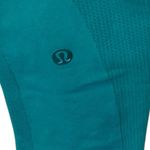 Lululemon In The Flow Seamless Leggings Women’s Size 4 Teal Cropped Yoga Photo 8