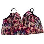 Torrid  Plus Size 3X Multicolored Swim‎ Bikini Top Underwire Pink Black White 3 Photo 4