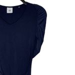 CAbi Asymmetrical Ruched Sleeve One Shoulder Tank Top V-Neck Small Women Photo 3