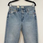 AE77 Womens Jeans 2 NWT Slouch Medium Wash Straight Organic Cotton Denim Blue Photo 3