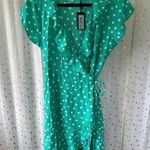 Pour Moi NWT Polka Dot Frill Flounced Ruffle Trim Textured Wrap Beach Dress 12 Photo 3