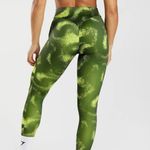 Gymshark Moss Olive Print Power Regular scrunch Leggings M Photo 5