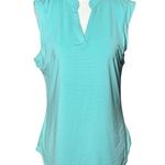 NEW Coral Bay Golf Polo Shirt Womens M Sleeveless UPF 50 Performance Collared Blue Size M Photo 1