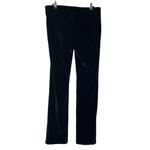 Betabrand Black Velvet Yoga Dress Pants Women’s Size Medium Straight Leg Pull On Photo 4