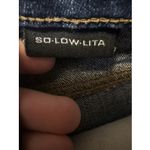 DKNY Jeans Women's Size 12 Mid Rise Straight Leg Dark Wash Stretch Denim Jeans Blue Photo 6