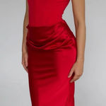 House Of CB  'Persephone' Scarlet Strapless Corset Maxi Dress NWOT size M Photo 0