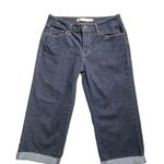 Levi's Levi’s Women’s Capri Bermuda Blue Denim Jeans Size 6 Cuffed Classic Straight Leg Photo 0
