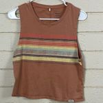 prAna  Brown Striped Tank size S Photo 2