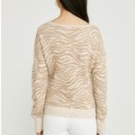 Abercrombie & Fitch NWT Eyelash Zebra Tan Print Sweater Sz M Photo 8