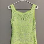 Yoana Baraschi  Neon Sequin Lace Overlay Slip Dress Size 2 Photo 2