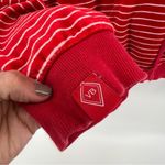 Vera Bradley  velour stripe red hoodie medium Photo 3