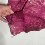 LOGO By Lori Goldstein LOGO by Lori Goldstein Animal Burgundy Print Leopard Pocket Tunic Top Photo 2