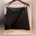 Babaton  faux‎ leather black wrap mini size 6 Photo 7