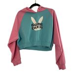 Little For Big Women’s Pink and Blue 'Game Over' Hoodie Photo 0