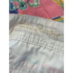 Lilly Pulitzer the Kerrie Shorts Island Secret Coral Size 6 Beach Twill 3" EUC Photo 5