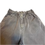 PacSun  Women's Gray Wash Paper Bag Waist Mom Jeans Sz 33X32 Trendy Denim Pockets Photo 2