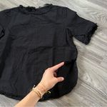 ZARA Denim Fringe Top - M Photo 4
