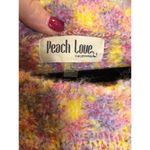 Peach Love California Peach Love Large Multicolor Fuzzy Oversized Sweater pink Purple Yellow Girl Photo 3