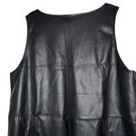 Eloquii Black Faux Vegan Leather Jumper Mini Dress Plus Size 22W 3X Winter Edgy Photo 11