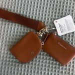Lululemon NWT  Dual Pouch Wristlet
Cactus Leather
Chestnut Brown/Gold Photo 0