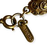 Vintage Florenza Buddha Gold and Green Filigree Bracelet Photo 4