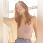 Free People NWOT Skinny Strap Seamless Brami In Tan Photo 2