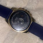 Elegant Gold and Navy Blue Silicone Women’s watch Black Photo 4