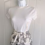 Stars Above x A New Day Floral Print Women's Pants & Ribbed White Shirt XS NWT Photo 5
