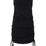 LIONESS military minds Black Sleeveless Ruched Dress Photo 0