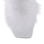 Sleeper  White Fluffy Heels Photo 3