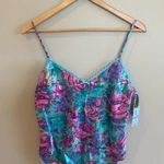 MYONNE Vintage 80s 90s Lingerie Set Purple Floral Design NWT Size Medium US Made Blue Photo 0