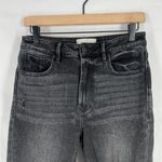 Dear John  Jean Womens 26 Black Whiskering Denim Cotton Distressed Crop High Rise Photo 1