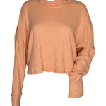 Wild Fable  Shirt Womens XL Orange Turtleneck Waffle Knit Crop Neutral‎ Casual Photo 0