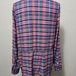 Lucky Brand  Purple Multi Rayon Twill Back Overlay Button Down Size Medium Photo 3