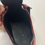Gucci Red Leather Monogram Leather Canvas Velcro Size 7.5B Photo 10