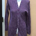 LA Hearts  purple knitted open cardigan Photo 0