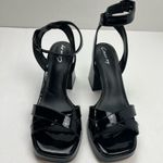 Circus by Sam Edelman Circus Sam Edelman Kaitlyn Ankle Wrap Strap Sandal Women 8 Black Chunky Heel Y2K Photo 1