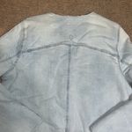 Anthropologie Pilcro Reversible Sherpa Denim Duster Coat Large Photo 8