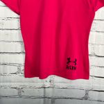 Under Armour Magenta “Brave the Run” HeatGear Athletic Tee S/M Runner Athleisure Photo 3