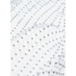 H&M NWT Rhinestone-Embellished Net Dress in White/Silver | Size XS/S Photo 1