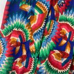Farm Rio size large midi sun dress Chevron toucans Vibrant Zigzag Photo 3